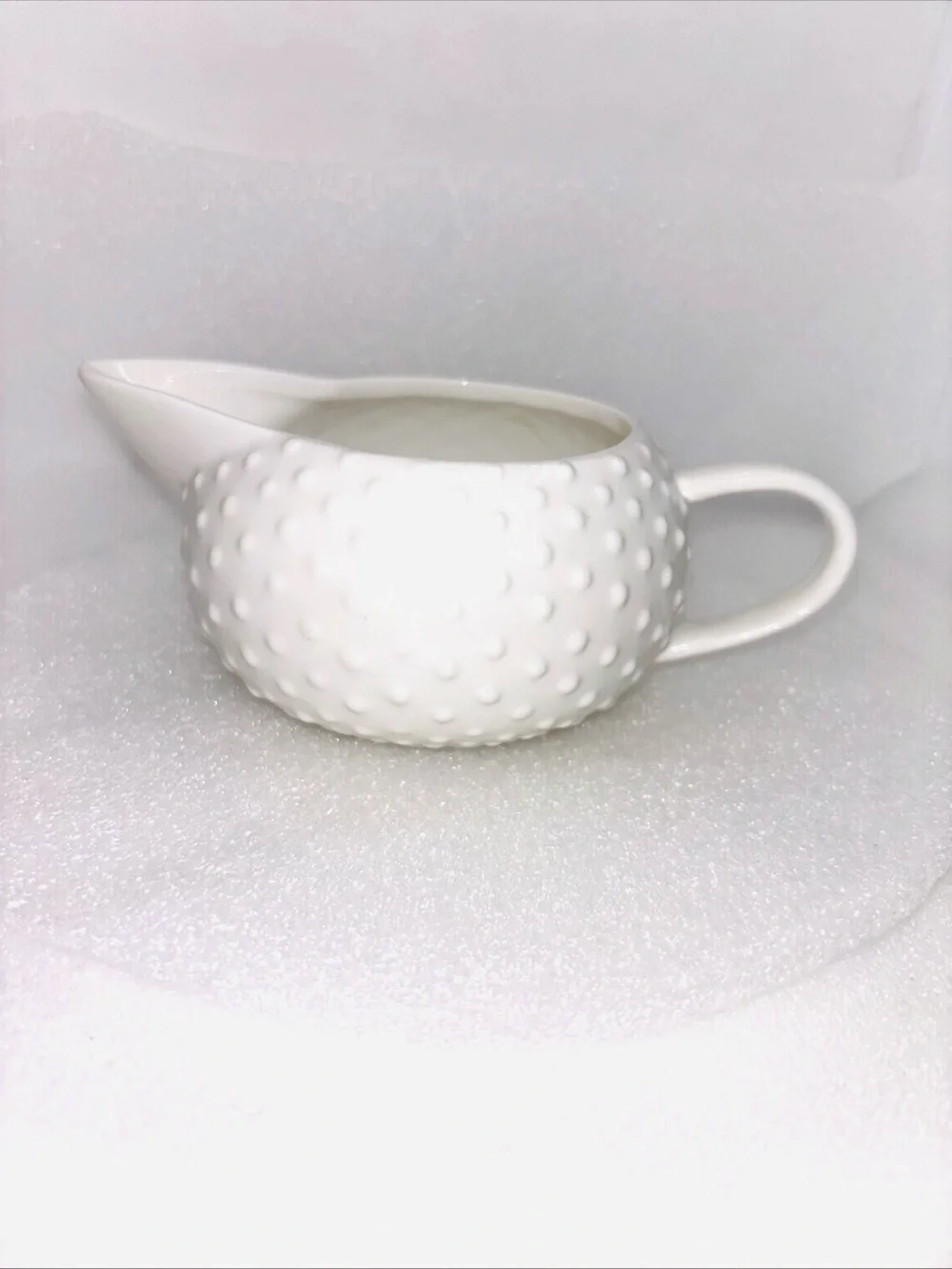 Vintage Rare Coach House White Hob Nail Design Creamer Milk Jug
